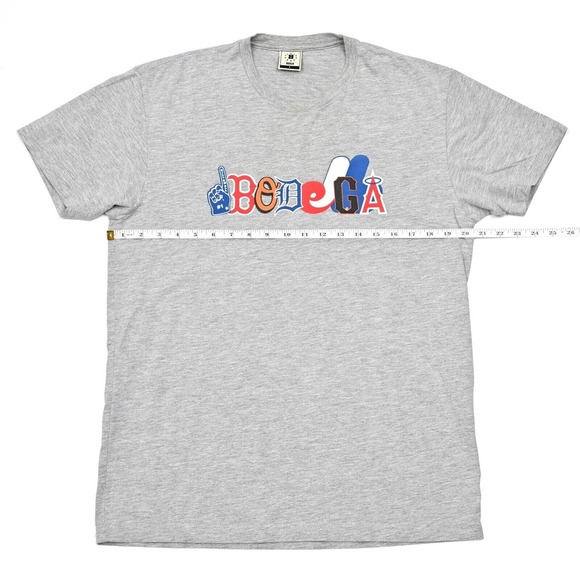 Bodega BDGA Men's MLB T-Shirt Tee Gray Large Red Sox Orioles Giants Angels Logo - Picture 4 of 8
